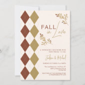 Invitation Chute en amour Chute Foliage Jacquard Wedding show (Devant)