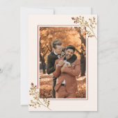 Invitation Chute en amour Chute Foliage Jacquard Wedding show (Dos)