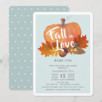 Chute en amour Citrouille Chute Feuilles Baby show