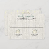 Invitation Chute en Amour Citrouille et réponse Greener (Devant / Derrière)