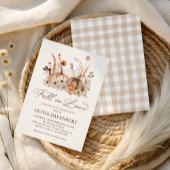 Invitation Chute en Amour Citrouille Floral Rustic Fête des m