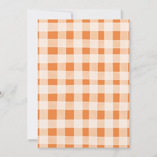 Invitation Chute En Amour Citrouille Poussette Baby shower Fl (Dos)