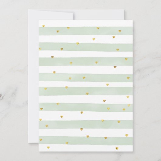 Invitation Chute en amour Citrouille verdure Baby shower flor (Dos)