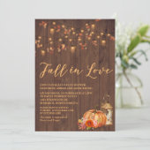 Invitation Chute en amour Couples nuptiaux Douche (Debout devant)