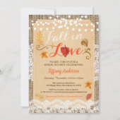 Invitation Chute en amour douche nuptiale robinet rustique vi (Devant)