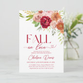 Invitation Chute en amour Fête des mariées de fleurs de Marsa (Debout devant)