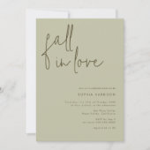 Invitation Chute en amour Fête des mariées de taille minimali (Devant)