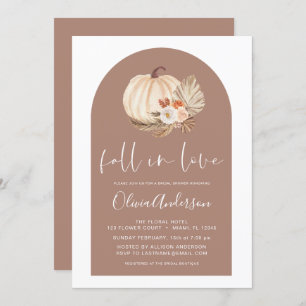 Invitation Chute en Amour Fête des mariées Pampas Grass Terra