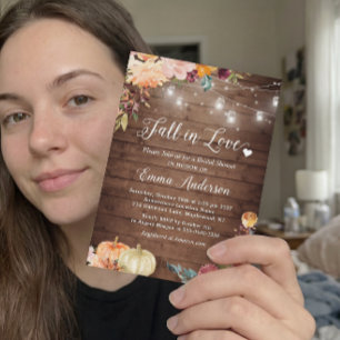 Invitation Chute en Amour Floral String Fête des mariées