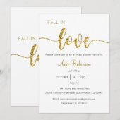 Invitation Chute en amour Invitation, Fête des mariées, Maria (Devant / Derrière)