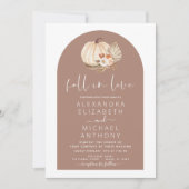 Invitation Chute en Amour Mariage Pampas Grass Terracotta (Devant)
