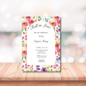 Invitation chute en amour nuptiale douche, citrouille blanc b