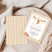 Invitation Chute en Amour Rustique Baby Clothesline Baby show