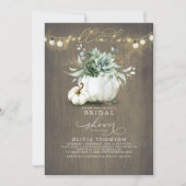 Invitation Chute en amour Succulents Fête des mariées Citroui (Devant)