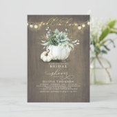 Invitation Chute en amour Succulents Fête des mariées Citroui (Debout devant)