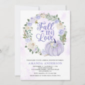 Invitation Chute en Love Lavender Rose Fête des mariées Citro (Devant)