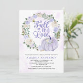 Invitation Chute en Love Lavender Rose Fête des mariées Citro (Debout devant)