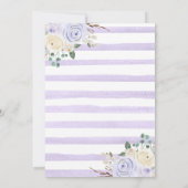 Invitation Chute en Love Lavender Rose Fête des mariées Citro (Dos)