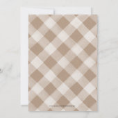 Invitation CHUTE Fleur et Buffalo Chèque Fête des mariées Inv (Dos)