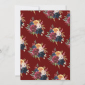 Invitation Chute Floral Aquarelle Sikh Ik Onkar Mariage (Dos)