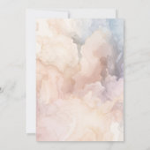 Invitation Chute Floral Boho Elégant Mariage (Dos)