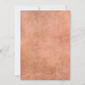 Invitation Chute Floral BOHO Terracotta Baby shower fille (Dos)