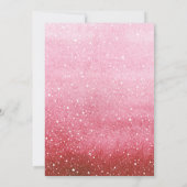 Invitation Chute Floral rose petit Citrouille Baby shower fil (Dos)