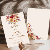 Invitation Chute Florale Simple Enregistrer La Date