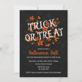 Invitation Chute Folift Trick Ou Treat Halloween Party (Devant)