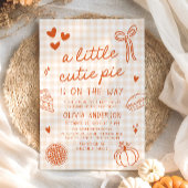 Invitation Chute mignon main tiré petit Baby shower à gâteau 
