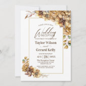 Invitation Chute Reception de Floral Wedding (Devant)