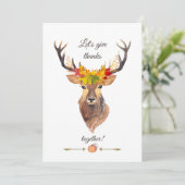 Invitation Chute Remercions Thanksgiving Dîner (Debout devant)