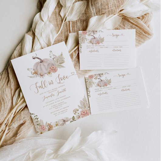 Invitation Chute sous la douche nuptiale