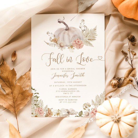 Invitation Chute sous la douche nuptiale