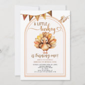 Invitation Chute Un Petit Arc De Turquie À Un Anniversaire (Devant)