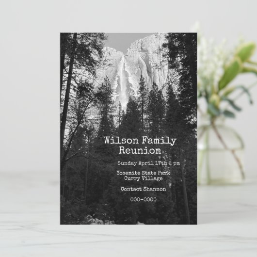 Invitation Chutes de Yosemite (Debout devant)