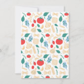 Invitation Ciao 4e anniversaire Pasta Party Italien Bow Invit (Dos)