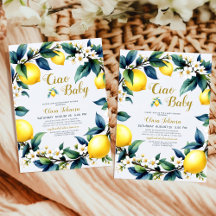 Ciao Baby Amalfi Citrus Lemon Wreath Baby Shower