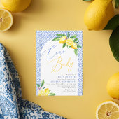 Invitation Ciao Baby Bambino Lemon Baby shower italien