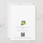 Invitation Ciao Baby Citron Citrus Baby shower papillon (Dos)