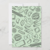 Invitation "Ciao Baby" Cuisine pour un bébé Pâtes italiennes (Dos)