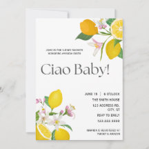 "Ciao Baby" Jolies citrons et fleurs italiennes