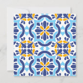 Invitation Ciao Baby Méditerranée Majolica Carrelage Citron D (Dos)