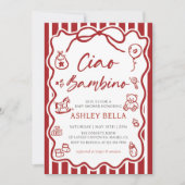 Invitation Ciao Bambino Baby shower italien Whimsical (Devant)