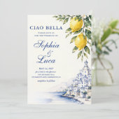 Invitation Ciao Bella Amalfi Coast Luxe (Debout devant)