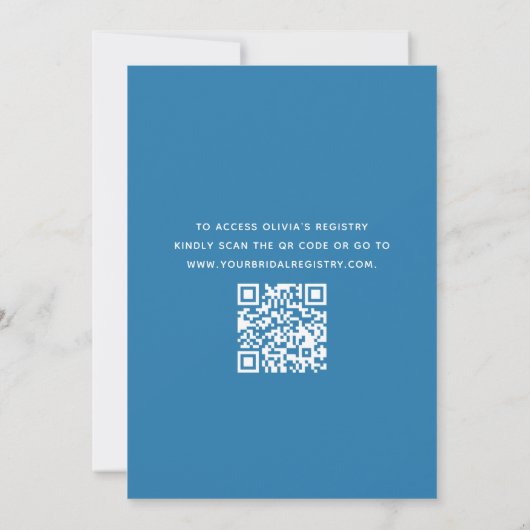Invitation Ciao Bella Citron italien QR Code Fête des mariées (Dos)