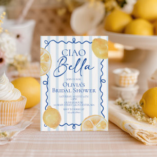 Invitation Ciao Bella Lemons and Stripes Enterrement de vie d