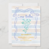 Invitation Ciao Bella Mermaid Week-End De Bachelorette À Thèm (Devant)