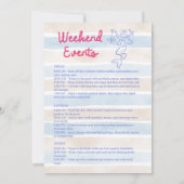 Invitation Ciao Bella Mermaid Week-End De Bachelorette À Thèm (Dos)