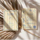 Invitation Ciao Bella Squiggle Bordure Bachelorette Week-end